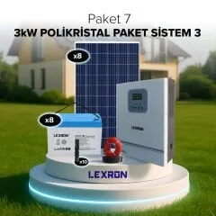 3kWJEL AKÜLÜ SOLAR PAKET SİSTEM 3 (PAKET 7)