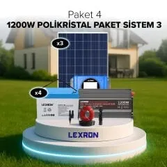 1200W JEL AKÜLÜ SOLAR PAKET SİSTEM 3 (PAKET 4)