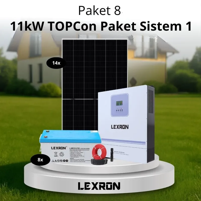 11kW JEL AKÜLÜ SOLAR PAKET SİSTEM 1 (PAKET 8)