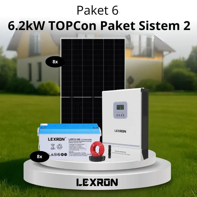 6.2kW JEL AKÜLÜ SOLAR PAKET SİSTEM 2 (PAKET 6)